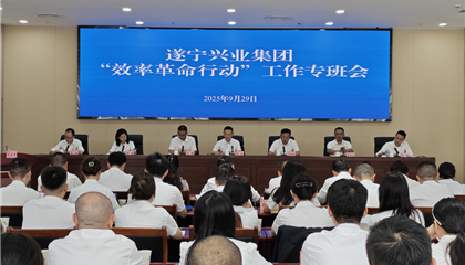遂寧興業(yè)集團(tuán)召開(kāi) “效率革命行動(dòng)”工作專班會(huì)議